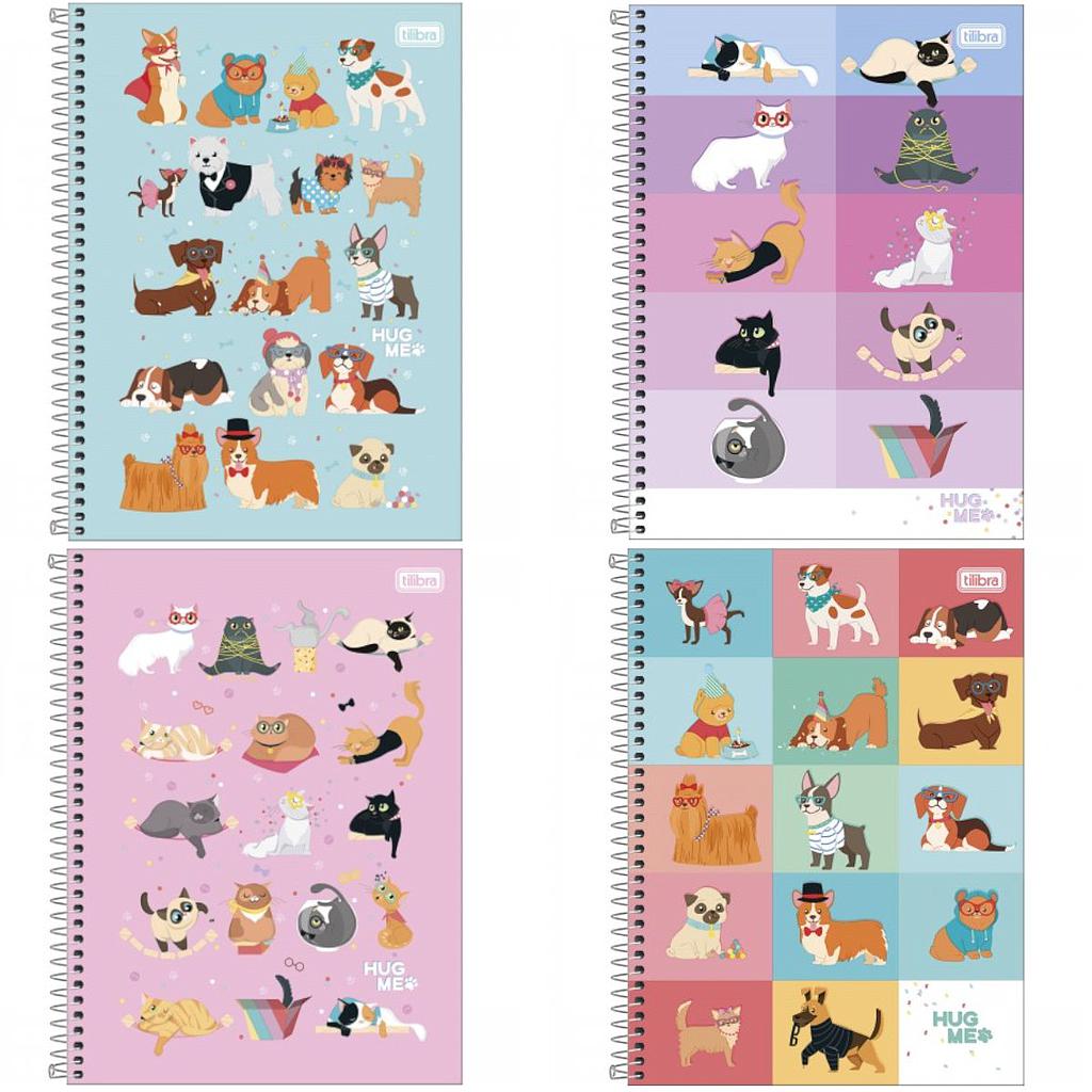 CADERNO TILIBRA ESPIRAL C/D UNIVERSITARIO HUG ME 80 FOLHAS