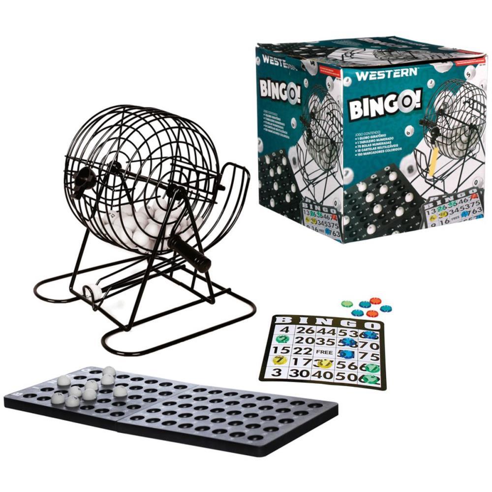 JOGO DE BINGO ROLETA DE METAL COMPLETO WESTERN UNIDADE