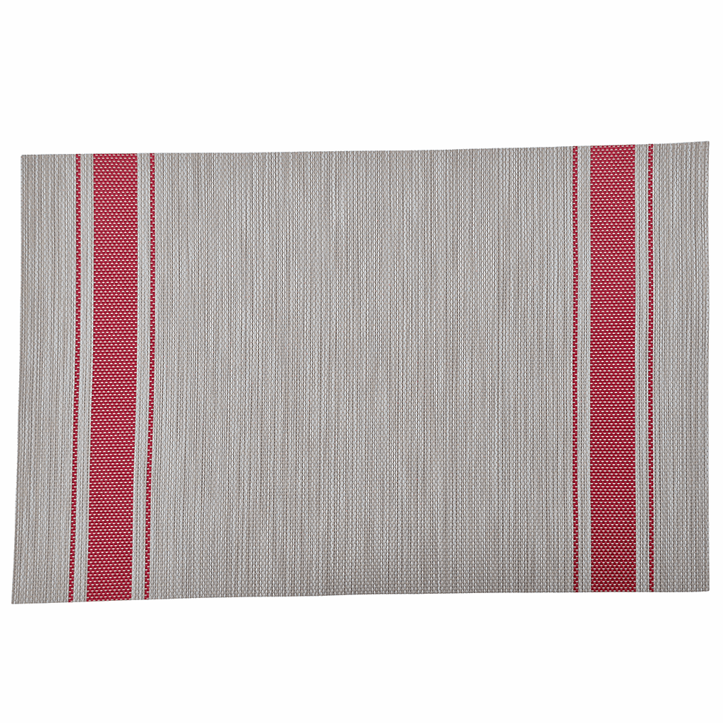 JOGO AMERICANO RETANGULAR SINTETICO 35X45CM LINHO R.XXGY2505-RED