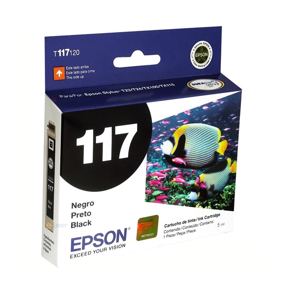 Cartucho Epson Original T117120Al Preto