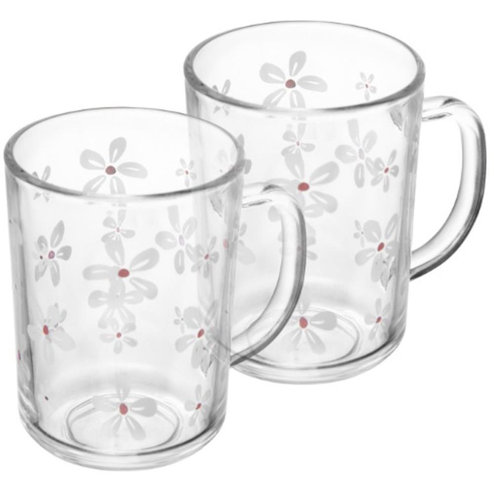 CANECA DE VIDRO VETRA 220ML LYOR KIT.C/02
