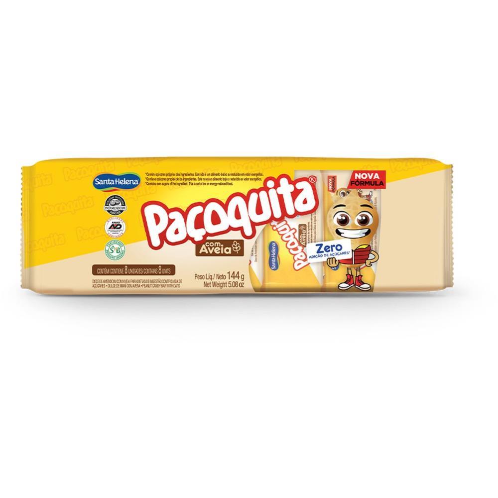 DOCE PACOQUITA ZERO C/AVEIA 144G SANTA HELENA DP.C/08