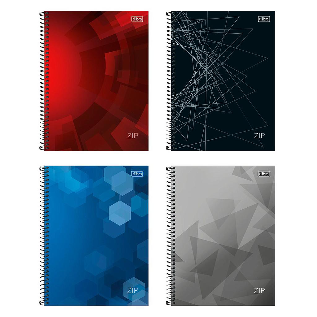 CADERNO C/D TILIBRA ZIP 1X1 80F C/4