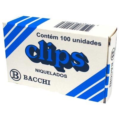 Clips Niquelado N°5 100Und Bacchi