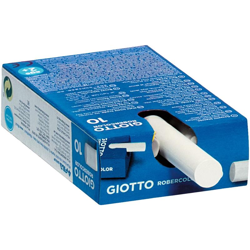 GIZ ESCOLAR PLASTIFICADO GIOTTO COM 10 BRANCO - FILA CANSON UNIDADE