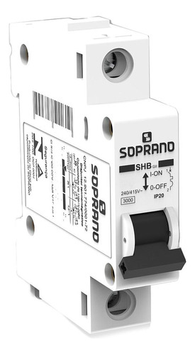 DISJUNTOR DIN SOPRANO UNIPOLAR 16A