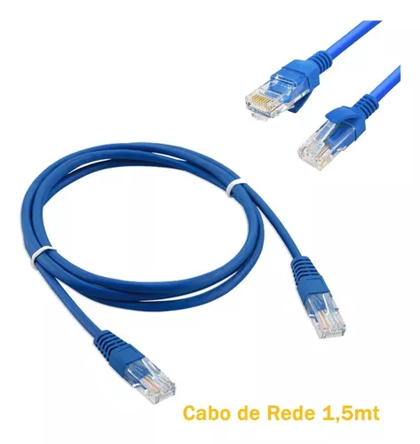 ATACADO 20 CABOS DE REDE PATCH CORD RJ45 CAT5E 1.5M LE-301