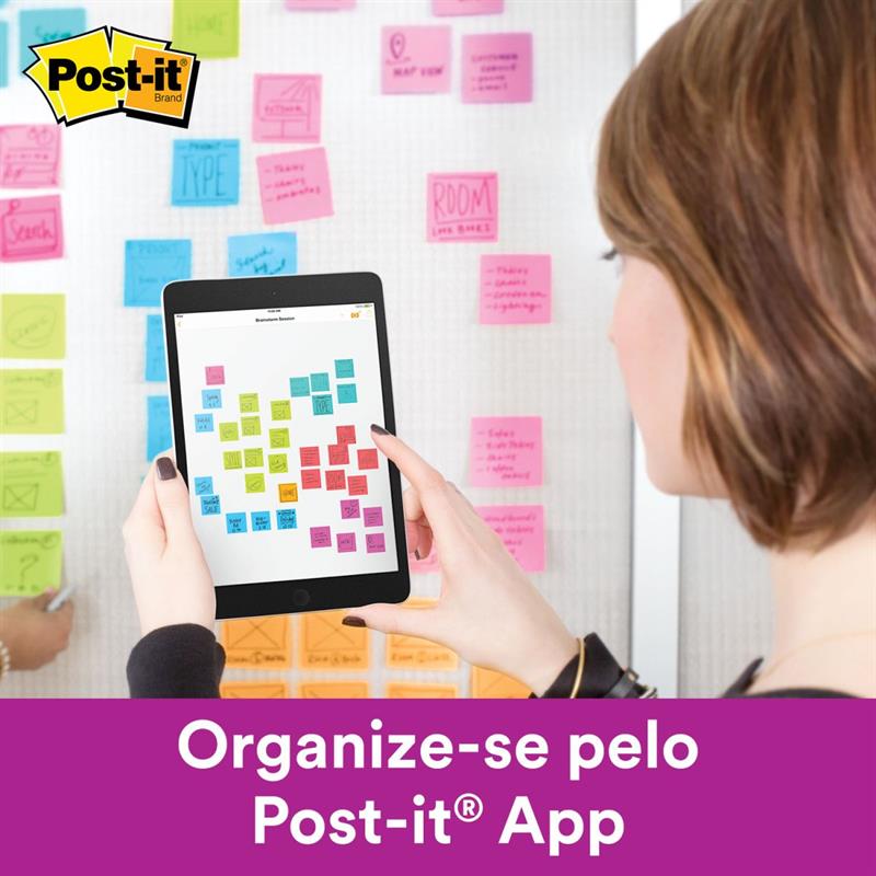 BLOCO DE RECADO POST-IT 76 MM X 76 MM 90 FLS. (VERDE LIMEADE) - 3M UNIDADE