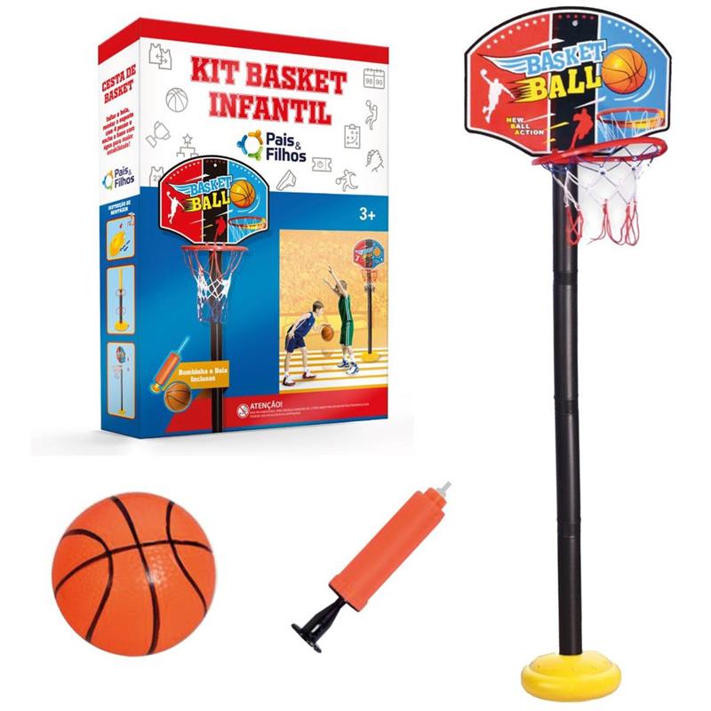 TABELA DE BASQUETE KIT BASQUETE TABELA E BOLA - PAIS E FILHOS UNIDADE