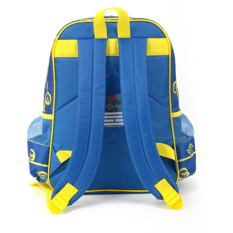 MOCHILA INFANTIL HOT WHEELS GRANDE AMARELA - LUXCEL UNIDADE
