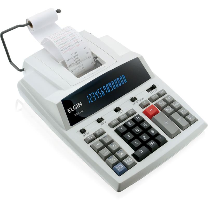CALCULADORA DE IMPRESSAO 14 DIG. MB7142 REL/CALEN/BIVOL - ELGIN UNIDADE