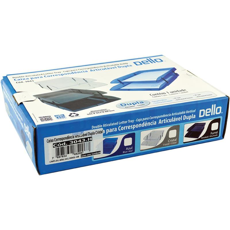 CAIXA PARA CORRESPONDENCIA (DUPLA) ARTICULAVEL CRISTAL - DELLO UNIDADE