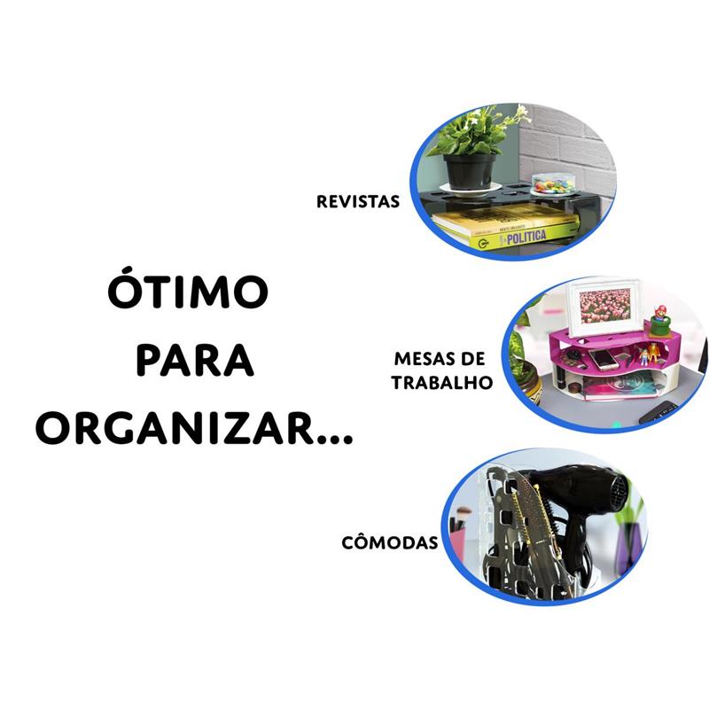 PORTA-REVISTA DELLOCOLOR PRETO - DELLO UNIDADE