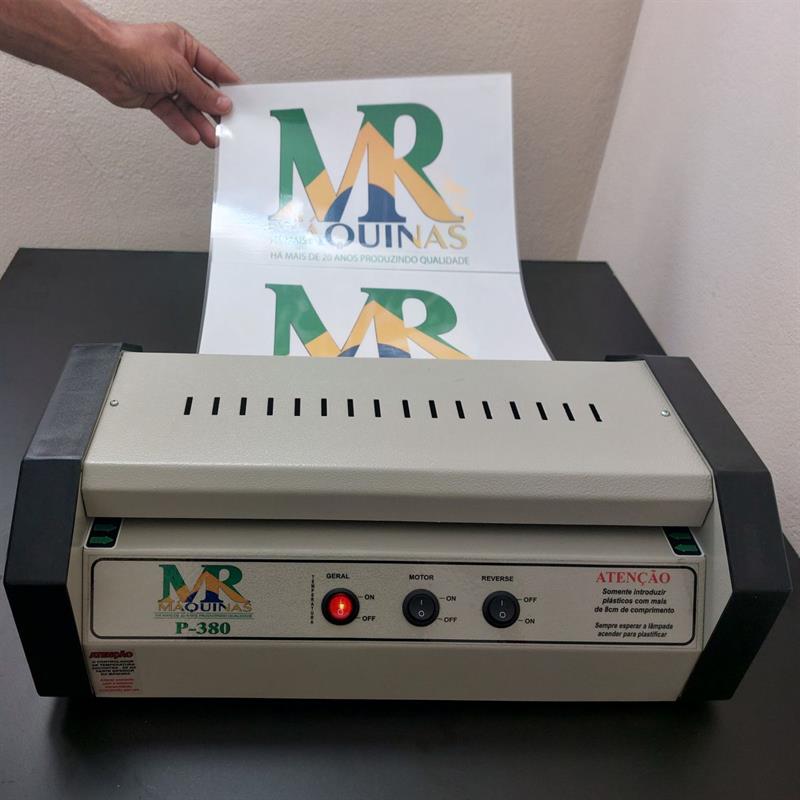 MÁQUINA PLASTIFICADORA A3 P-380 110V - MR MAQUINAS UNIDADE