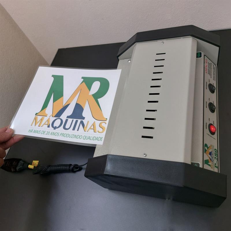MÁQUINA PLASTIFICADORA OFICIO P-280 BIVOLT - MR MAQUINAS UNIDADE