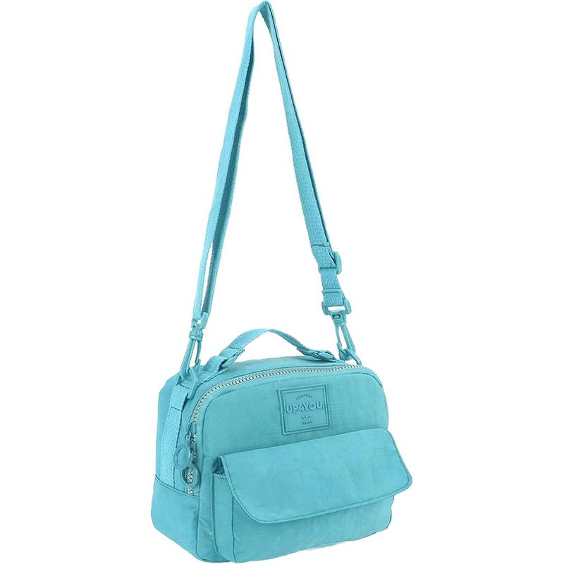 BOLSA FEMININA UP4YOU CRINKLE MÃO E OMBRO TURQUESA - LUXCEL UNIDADE