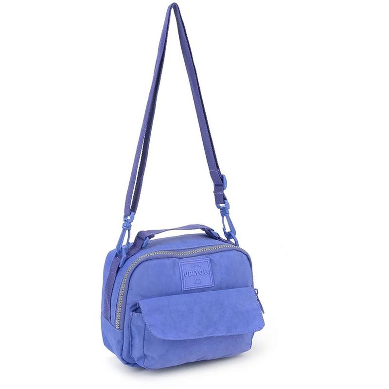 BOLSA FEMININA UP4YOU CRINKLE MÃO E OMBRO VIOLETA - LUXCEL UNIDADE
