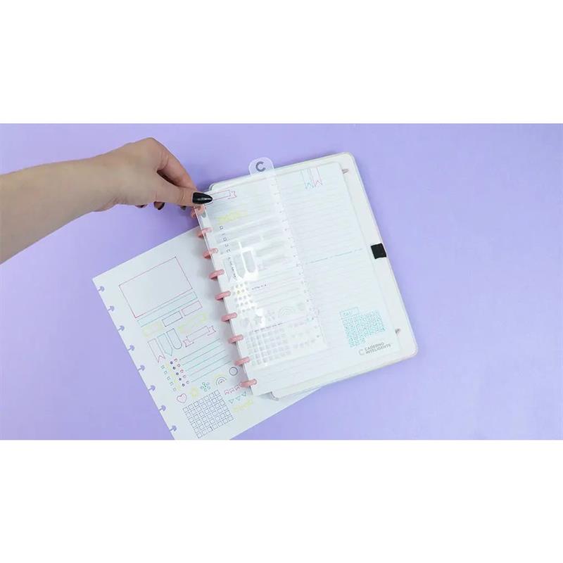 CADERNO INTELIGENTE A5 RÉGUA STENCIL - CADERNO INTELIGENTE UNIDADE