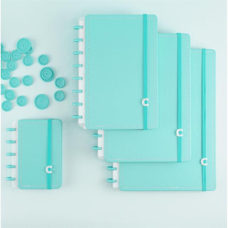 CADERNO INTELIGENTE MÉDIO ALL AQUAMARINE 80 FOLHAS - CADERNO INTELIGENTE UNIDADE