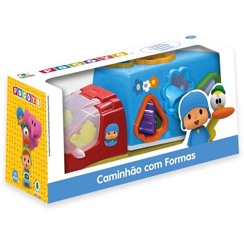 BRINQUEDO EDUCATIVO POCOYO CAMINHÃO COM FORMAS - MONTE LIBANO UNIDADE