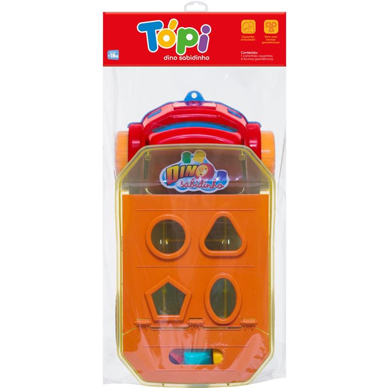 BRINQUEDO EDUCATIVO DINO SABIDINHO TOPI SOLAPA - CARDOSO TOYS UNIDADE
