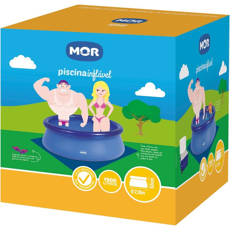 PISCINA REDONDA INFLÁVEL 1900 L - MOR UNIDADE