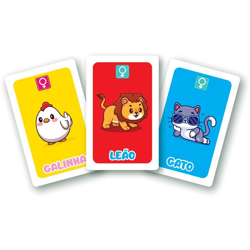 JOGO DE CARTAS MICO E MEMÓRIA 2 EM 1 55 CARTAS - GGB PLAST UNIDADE