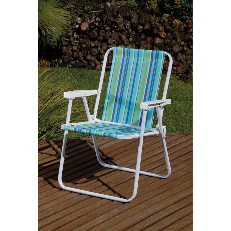 CADEIRA PARA PISCINA E PRAIA ALTA DE ACO 53X54X72 SORTIDA - MOR UNIDADE