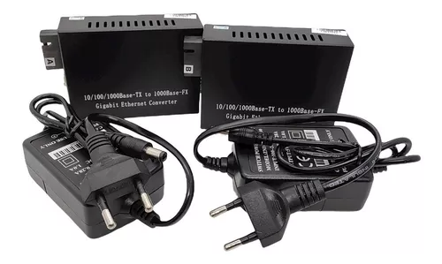 KIT CONVERSOR DE MÍDIA WDM GIGABIT SC 20KM LADO A+B PAR 20KM