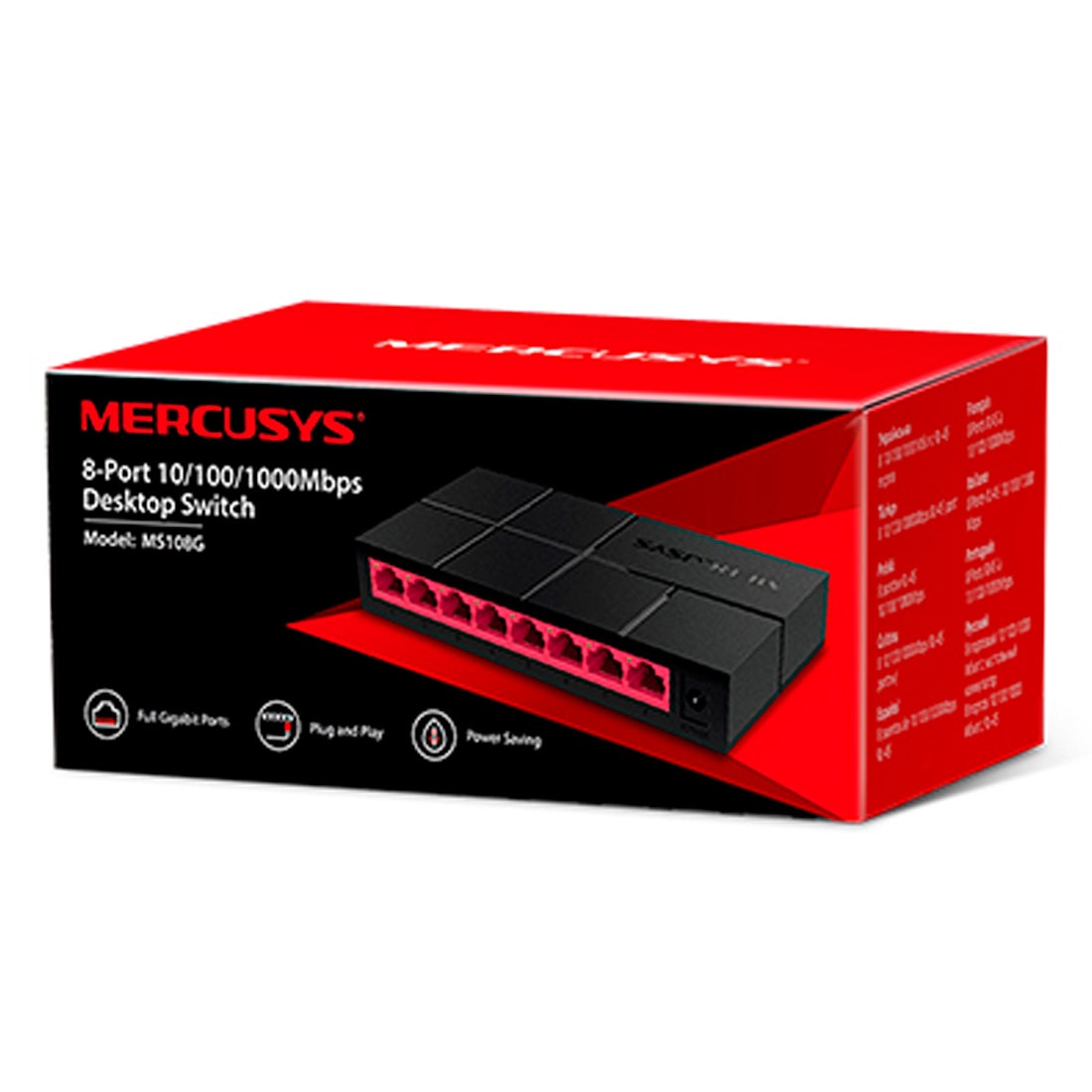 SWITCH TP-LINK GIGABIT DE MESA DE 8 PORTAS MS108G