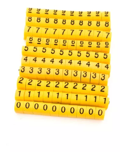 IDENTIFICADOR MARCADOR FIOS CABOS ANILHAS 500PCS 0A9 JNG -