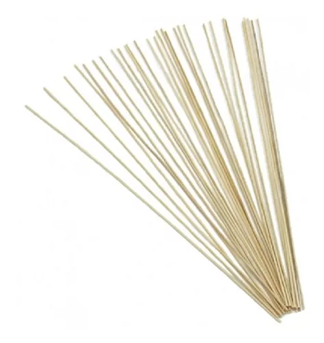 VARETA DE BAMBU PIPA PAPAGAIO ARTESANATO 60CM 20 UNIDADES