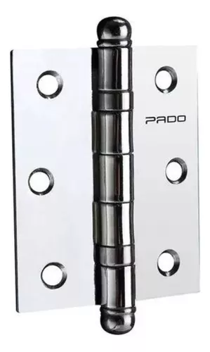DOBRADIÇA ROLAMENTO PADO 3530 C/ 3PÇS CROMADO PORTA/JANELA